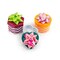 JewelrySupply Two Piece Ring Boxes - Assorted Chevron Patterns Mini-Hat Boxes (48-pcs)